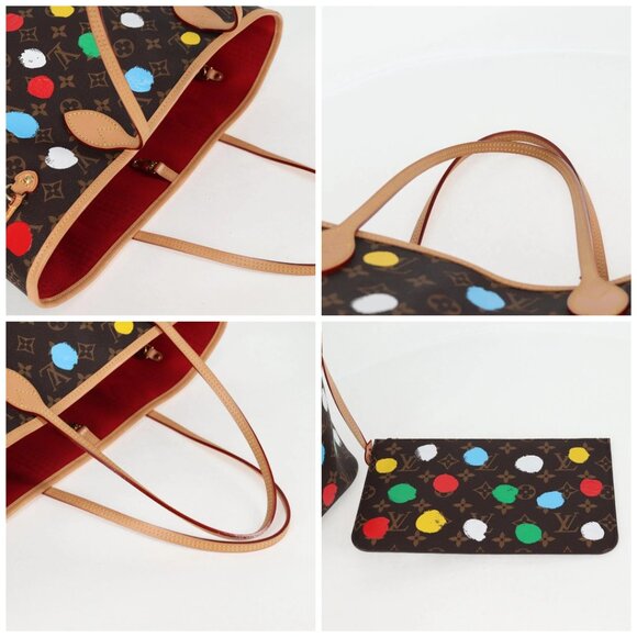 LOUIS VUITTON Monogram Yayoi Kusama Neverfull MM Tote Bag M46381 LV Auth 122877M - Picture 16 of 16